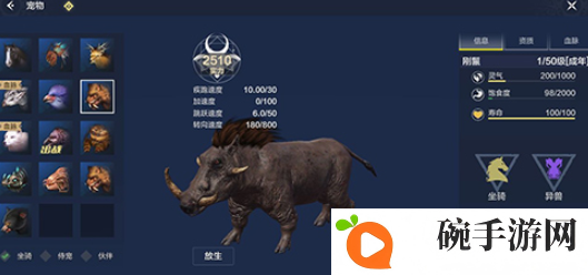 妄想山海新手坐骑怎么选择 妄想山海宠物坐骑图鉴大全