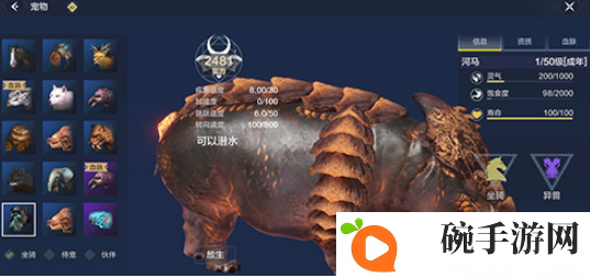 妄想山海新手坐骑怎么选择 妄想山海宠物坐骑图鉴大全
