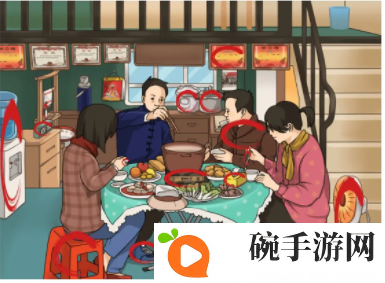 《烧脑找茬》京嗨饭搭子通关攻略