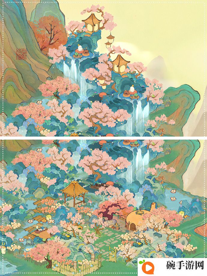 《桃源深处有人家》山寺桃花布局分享