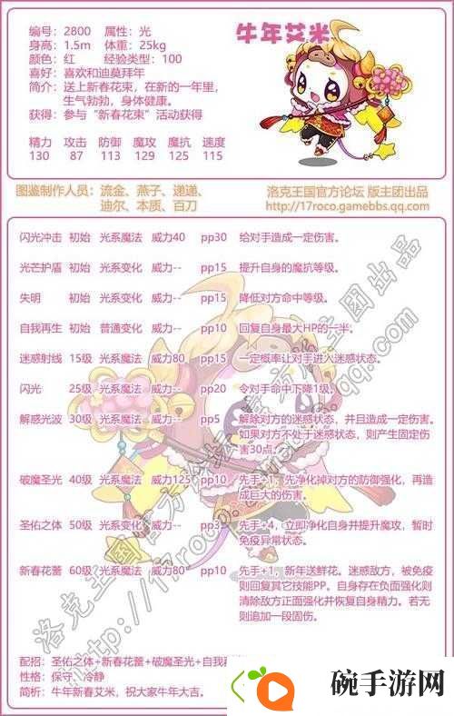洛克王国疾电酷拉技能表全揭秘