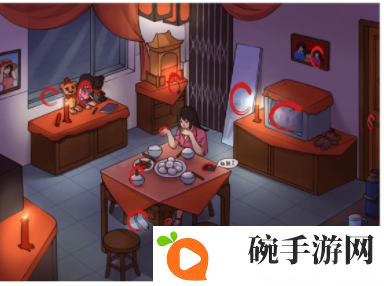《烧脑找茬》午夜有诡找出房间中的12件诡物通关攻略