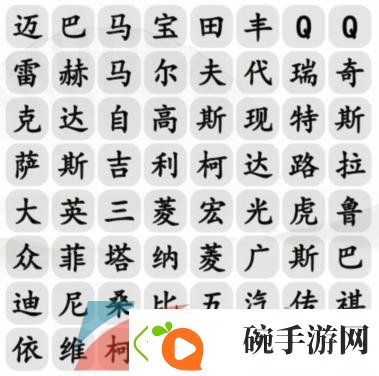 汉字找茬王找出汽车品牌怎么过