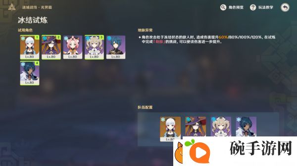 原神风洗试炼阵容推荐