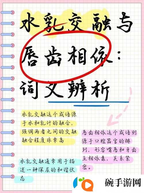 水**融与唇齿相依的区别分析