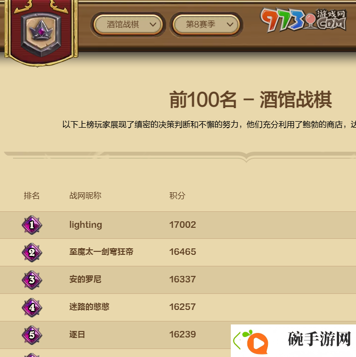 炉石传说排行榜在哪查看