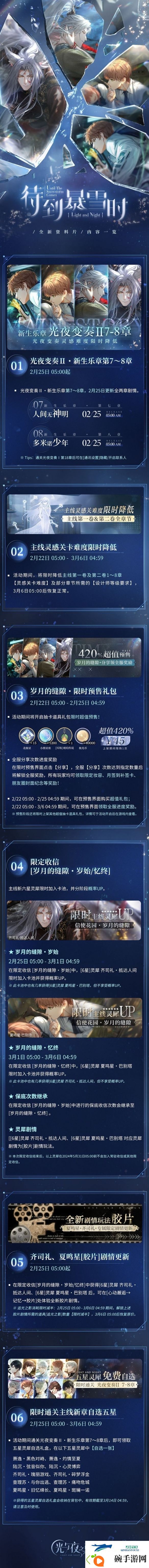 待到暴雪时光与夜之恋资料片更新内容一览