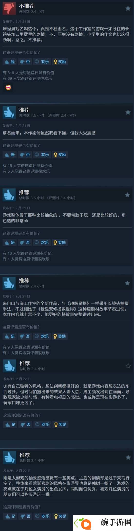 SB帝国Steam特别好评！演员颜值在线演技良好