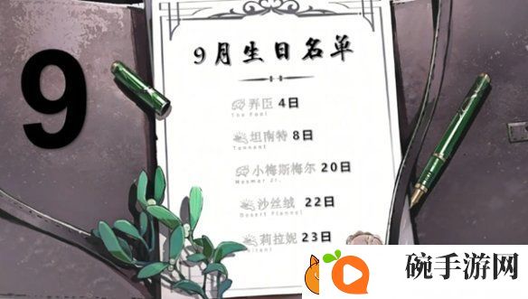 重返未来1999角色生日